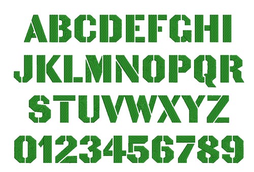 AMD Becker Gothic Stencil Font