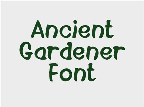 Ancient gardener Embroidery Font - Flowing Informal Script Style - Home Format - PES, DST & 6 formats