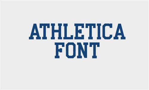 Athletica college Embroidery Font - Classic Block Athletic Lettering - PES, DST & 6 formats