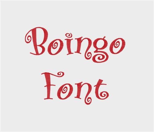 Boingo curly Embroidery Font - Playful Handwriting Style - PES, DST & 6 formats