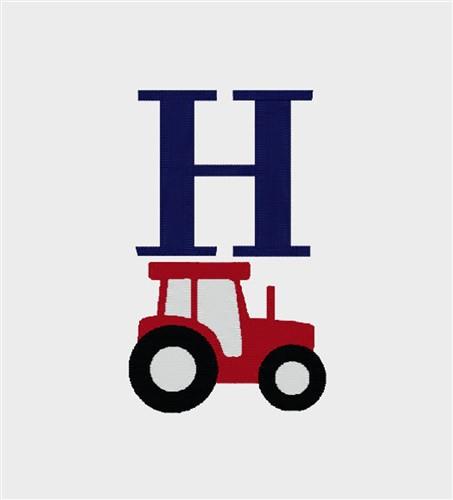 Tractor single letter monogram