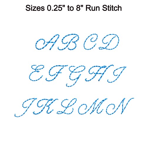 Blue Bird Triple Run Font
