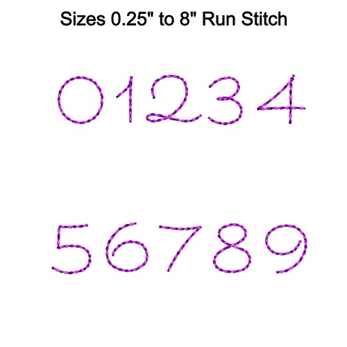 Camelia Triple Run Font Embroidery Font - Flowing Cursive Script Lettering - PES, DST & 6 formats