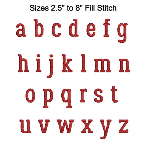 Formal Serif Font Embroidery Font - Elegant Formal Serif Lettering - Home Format - PES, DST & 6 formats