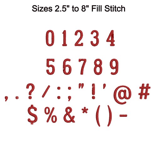 Formal Serif Font Embroidery Font - Elegant Formal Serif Lettering - Home Format - PES, DST & 6 formats