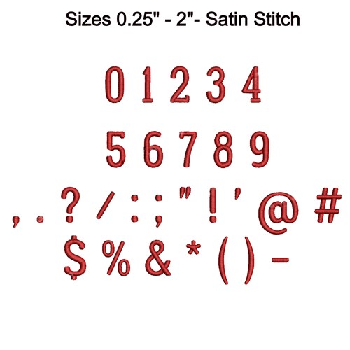 Formal Serif Font Embroidery Font - Elegant Formal Serif Lettering - Home Format - PES, DST & 6 formats