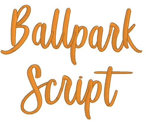 Ballpark Script Font
