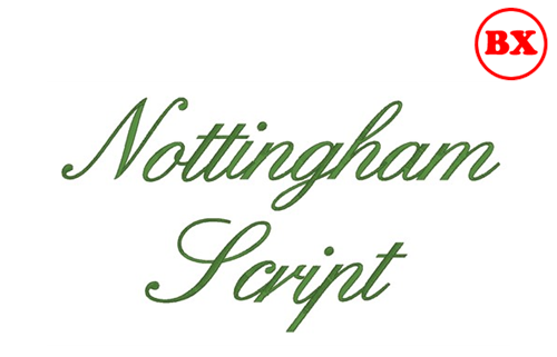 Nottingham Script Embrilliance Nottingham Script Embrilliance