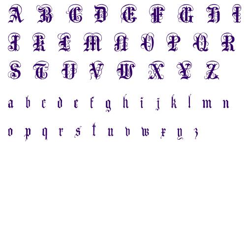 Anglo Text Alphabet Anglo Text Alphabet