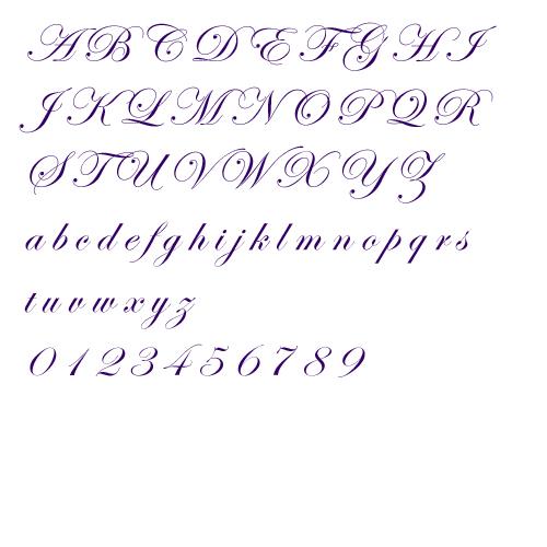 Edwardian Machine Embroidery Font Monogram Alphabet Cursive 