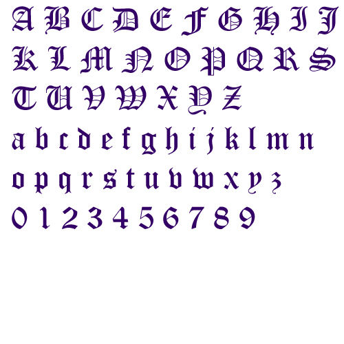 old english font letters for embroidery