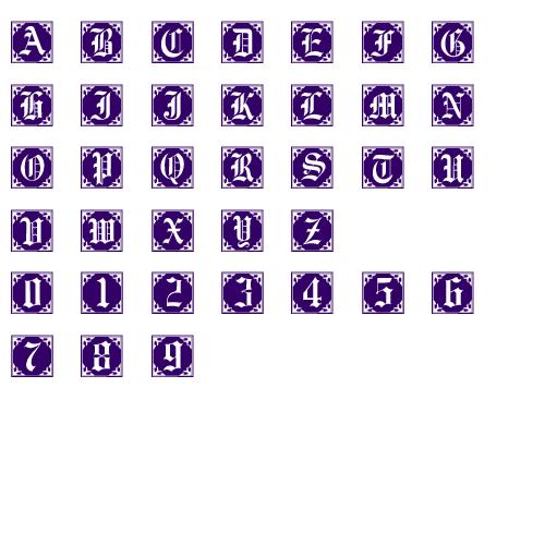 Gothic Caps Alphabet Gothic Caps Alphabet