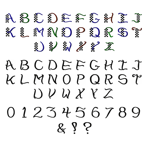 Checkerboard Font Checkerboard Font