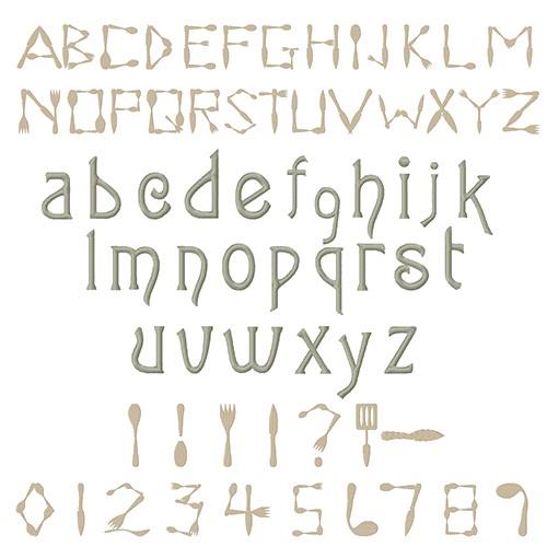 Silverware Font Silverware Font