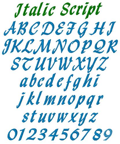 Italic Script Italic Script