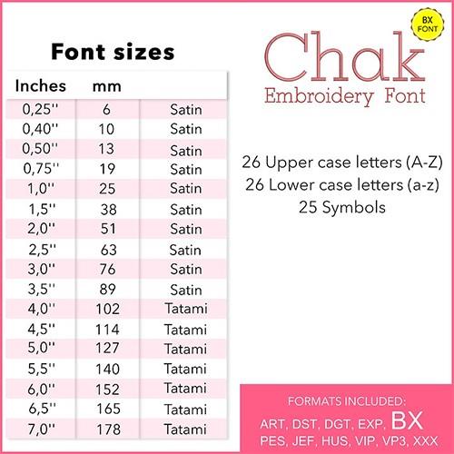 Chak Font Embrilliance