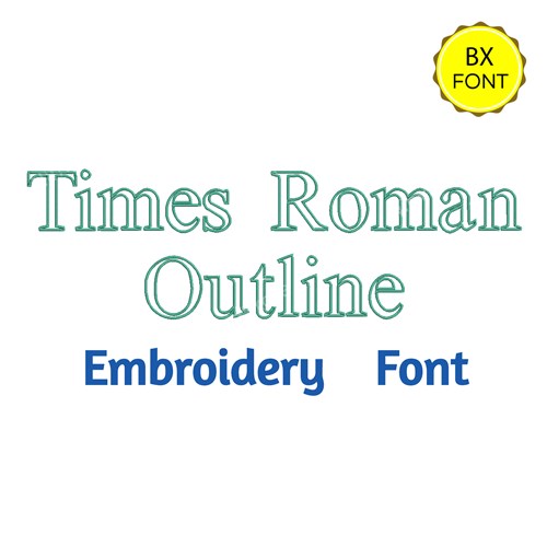 Times Roman Outline Embrilliance