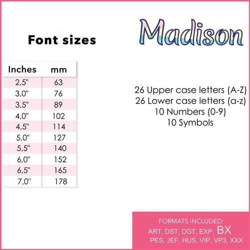 Madison Applique Font