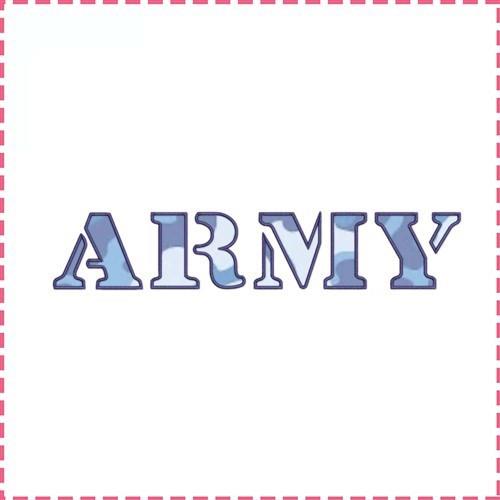 Army Applique Font