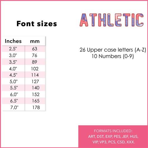 Athletic Applique Font
