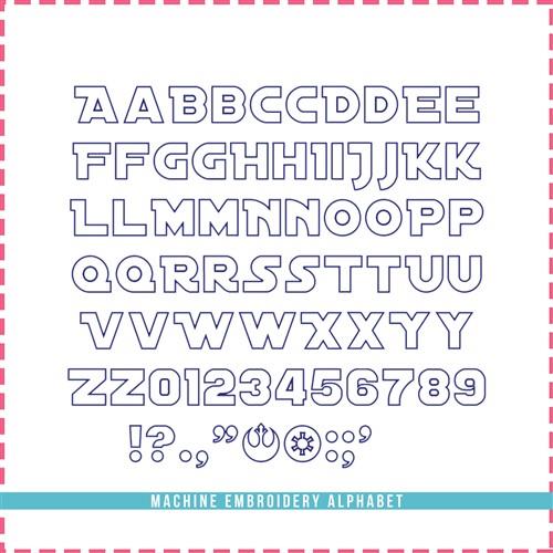 Star Applique Font