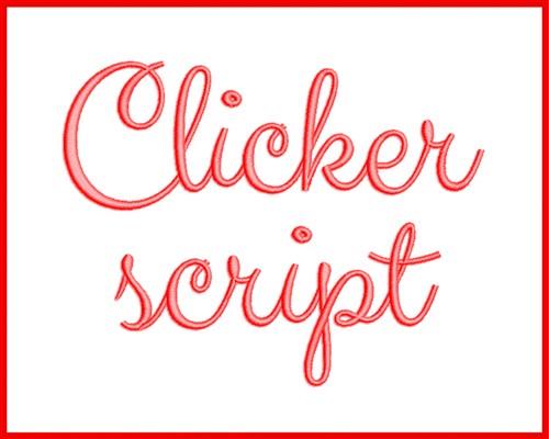 Clicker Script Font