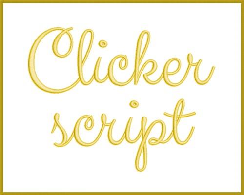 Clicker Script Font