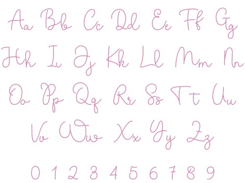 Rosetta Swirl Decorative Script Embrilliance