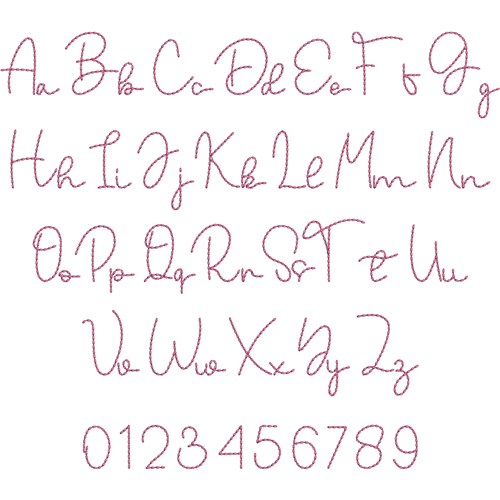 Chunky Curl Script Embrilliance