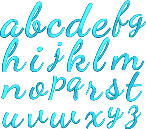 3D Puff Cursive Font