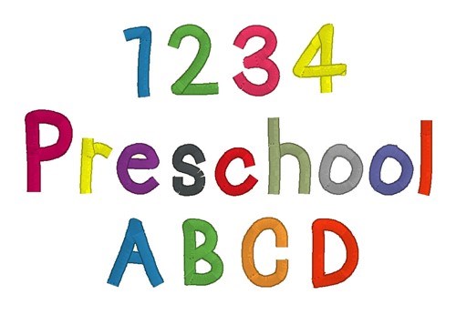 Preschool Font Embrilliance