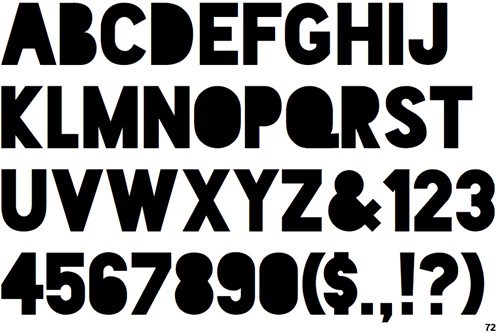 Billboard Font Embrilliance
