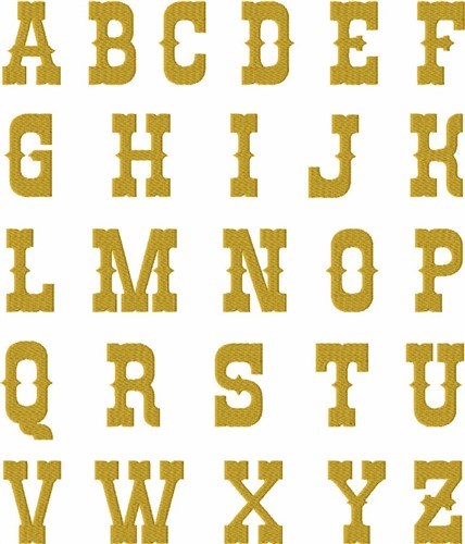Western Font Embrilliance