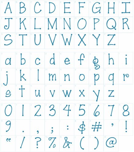 Quirky Notions Font Embrilliance