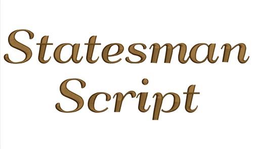 Statesman Script Style Font Statesman Script Style Font