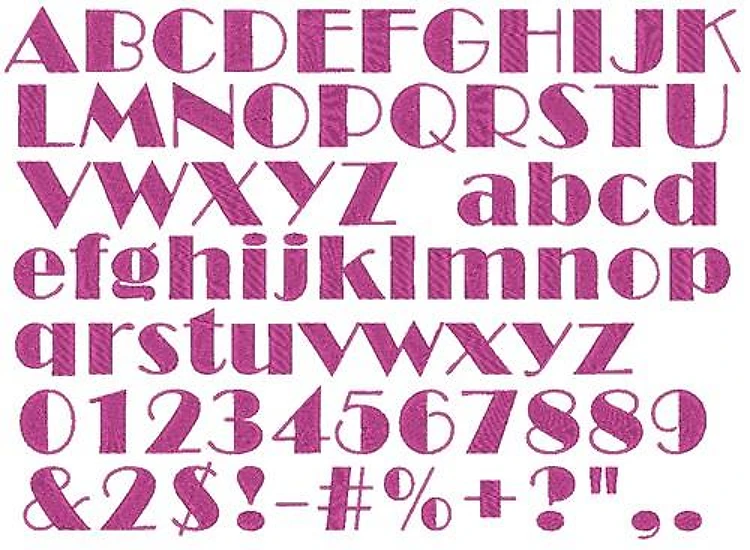 AMD Neon Lights Embroidery Font - Classic Block Style - PES, DST & 7 formats