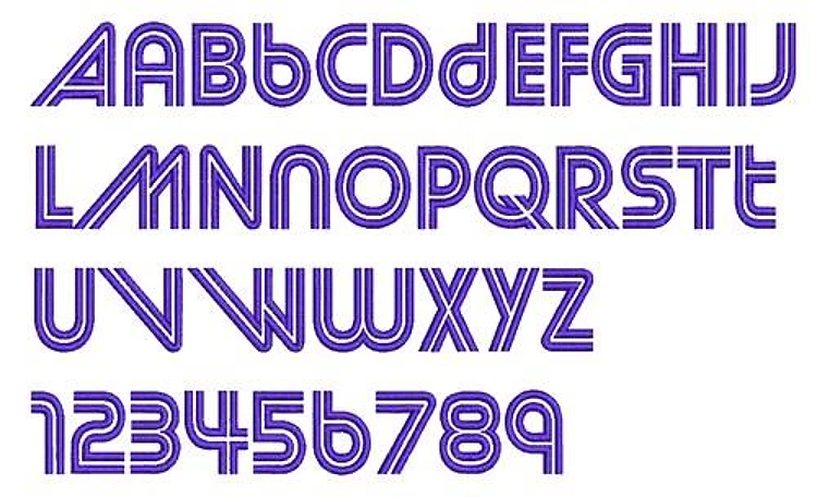 AMD Street Cred Embroidery Font - Bold Block Letters - PES, DST & 7 formats