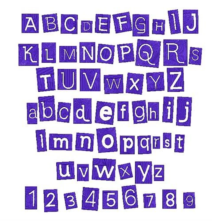 AMD Earwig Factory Embroidery Font - Bold Decorative Letters - Home Format - PES, DST & 7 formats
