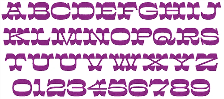 AMD Brylski Embroidery Font - Bold Block Lettering - Home Format - PES, DST & 7 formats
