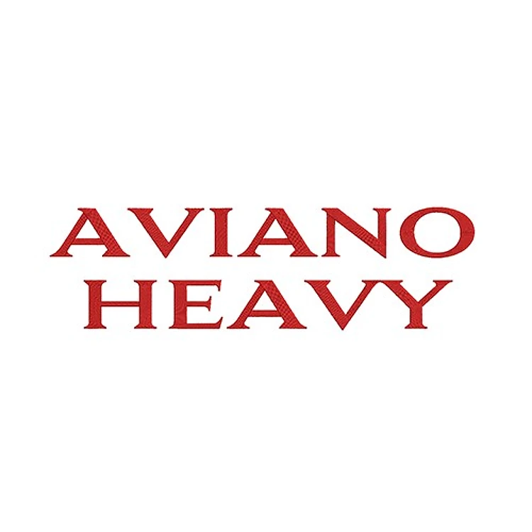 AMD Aviano Heavy Font Embroidery Font - Bold Classic Block Lettering - Home Format - PES, DST & 6 formats