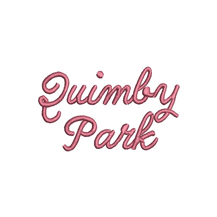 AMD Quimby Park Font Embroidery Font - Flowing Script Lettering - PES, DST & 6 formats
