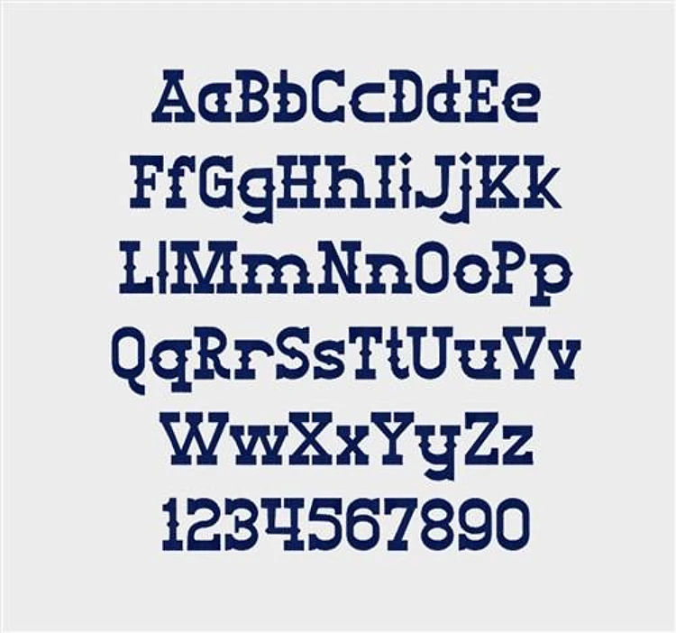 Big burro Embroidery Font - Bold Block Typeface - Home Format - PES, DST & 6 formats