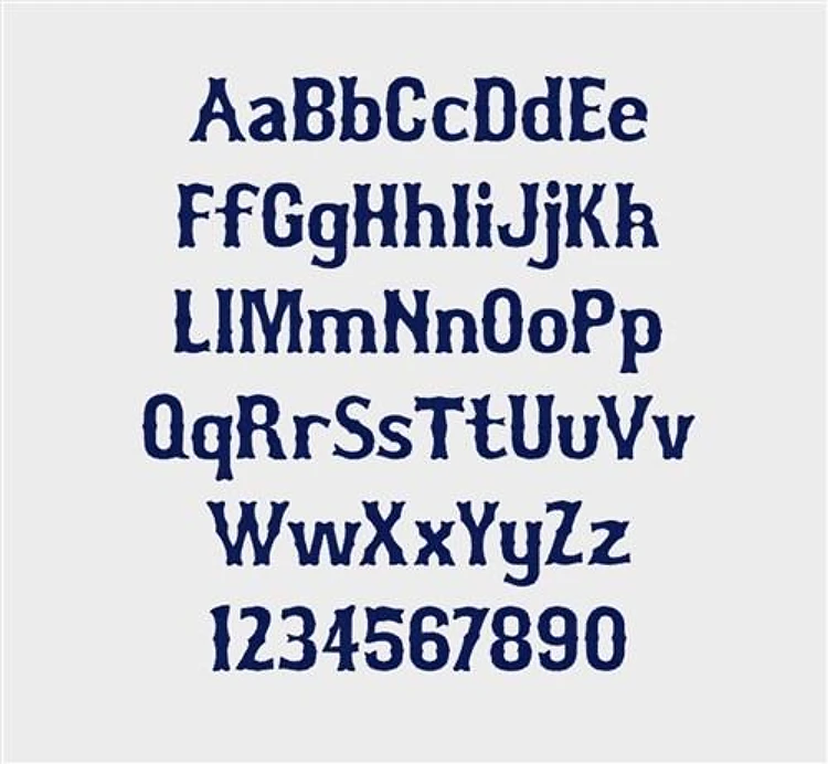 Bosox Embroidery Font - Playful Decorative Alphabet - PES, DST & 6 formats