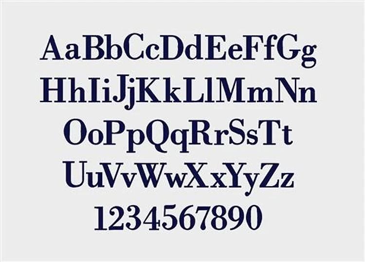 Times roman Embroidery Font - Classic Block Lettering - Home Format - PES, DST & 6 formats