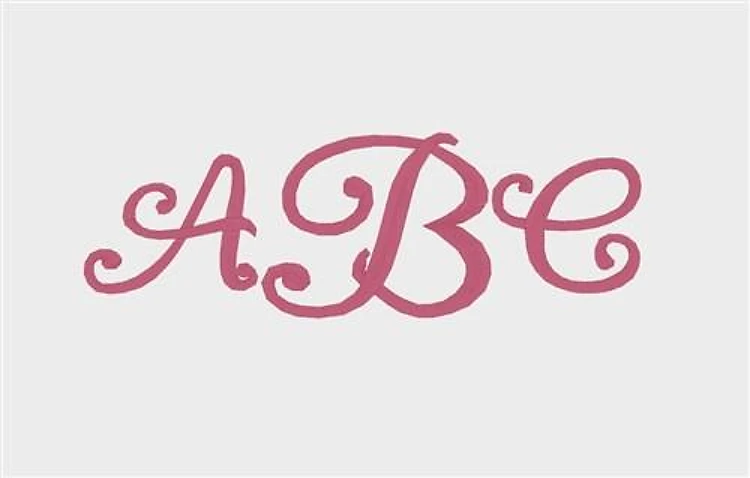 3 letter classic monogram