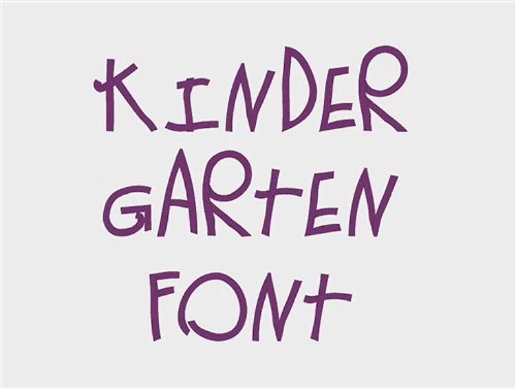 Kindergarten Font Embroidery Font - Whimsical Handwriting Style - Home Format - PES, DST & 6 formats