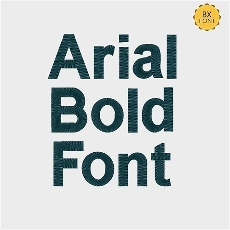 Arial bold Embrilliance