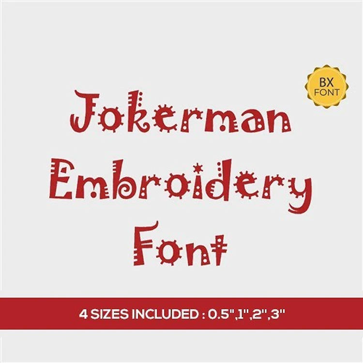 Pds jokerman Embrilliance - Playful Decorative Alphabet - BX font
