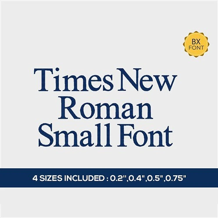 Times roman small Embrilliance
