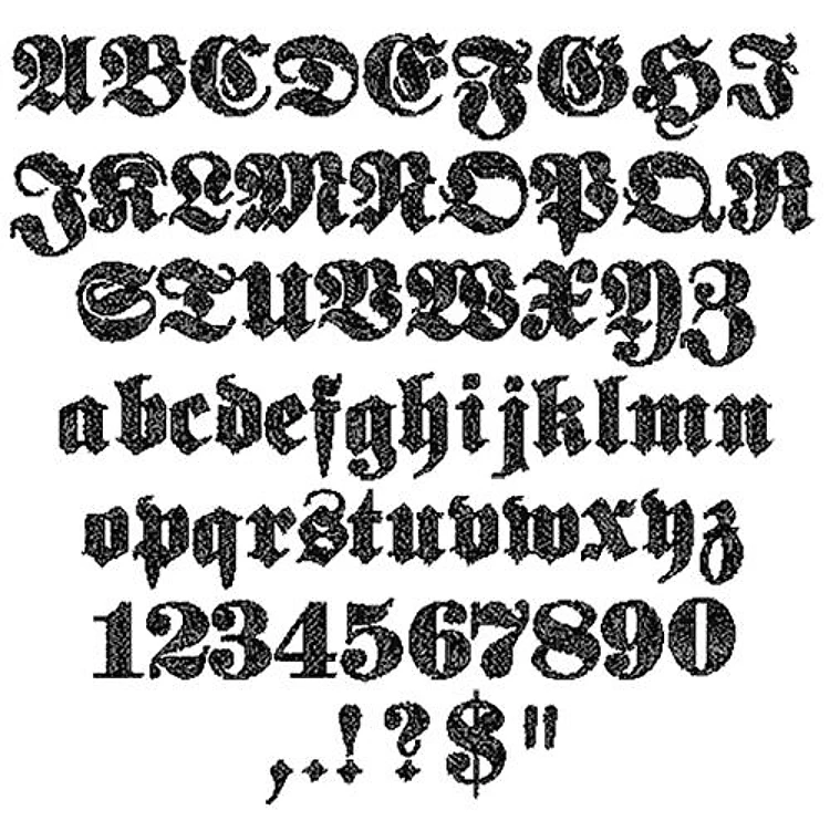 Fette Fraktur